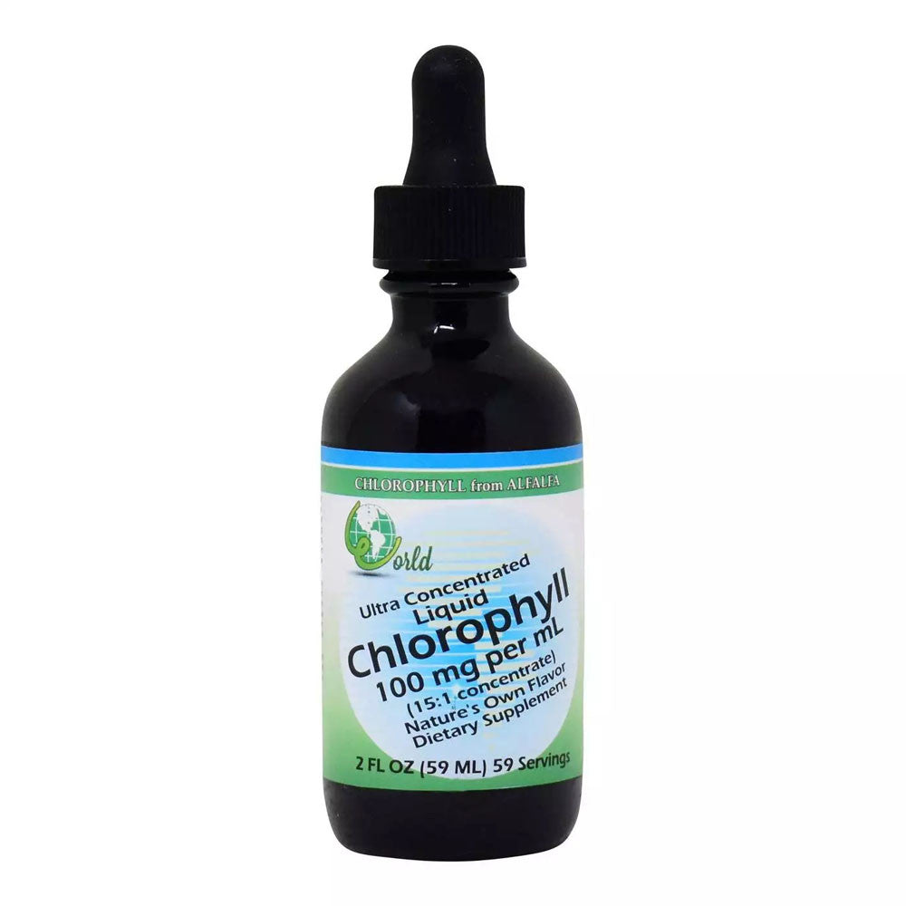 World Organic Liquid Chlorophyll 100 Mg, 2 Oz
